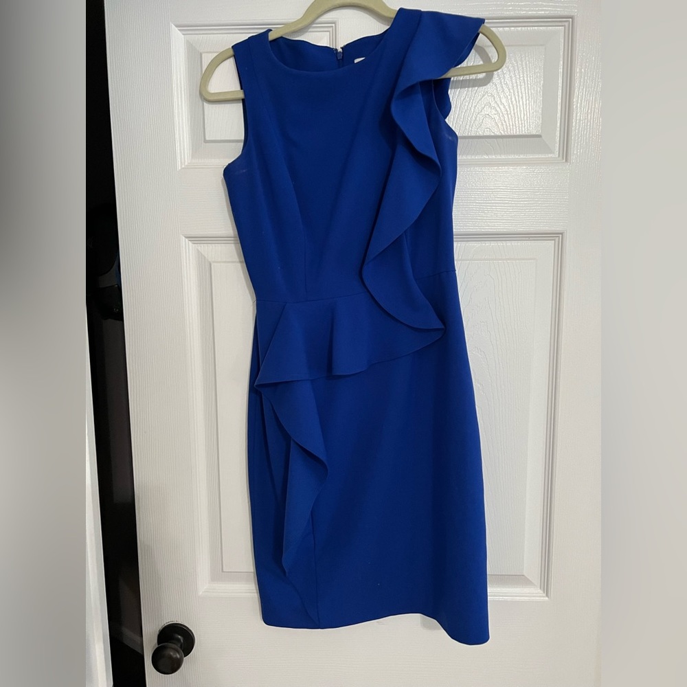 Calvin Klein royal blue cocktail dress